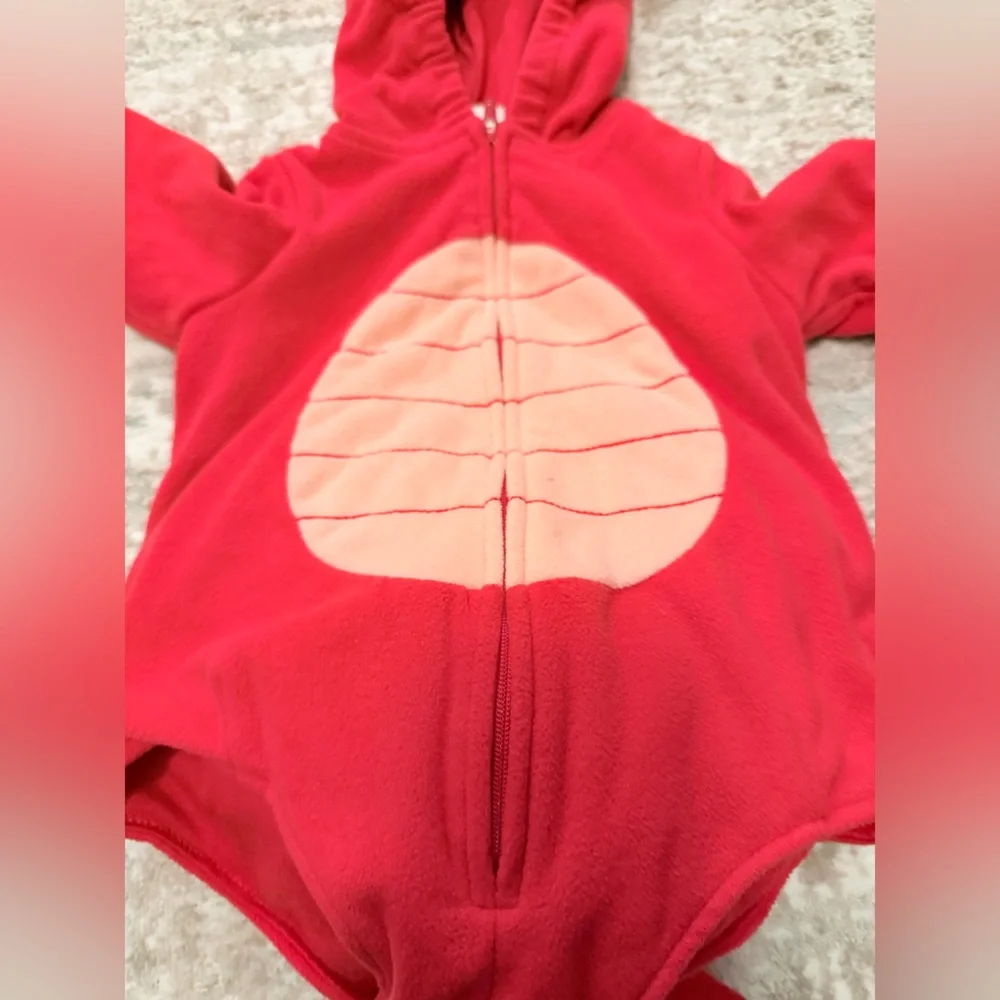 Carter's Red Plush Lobster Baby Costume size 3/6M - Picture 3 of 5